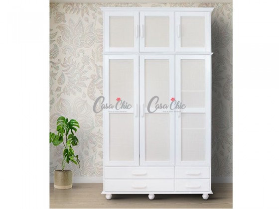 Guarda Roupa Armario Roupeiro 3D Moveis 3031 06 Portas 1.31 m